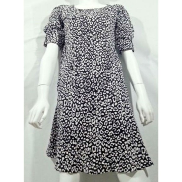 JOIE Angeni Leopard Print Puff Sleeve Dress XS - Picture 7 of 7